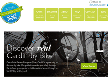 Tablet Screenshot of cardiffcycletours.com